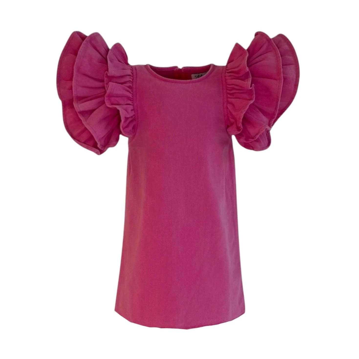 Pink Princess Ruffle Denim Dress Pink Princess Ruffle Denim Dress