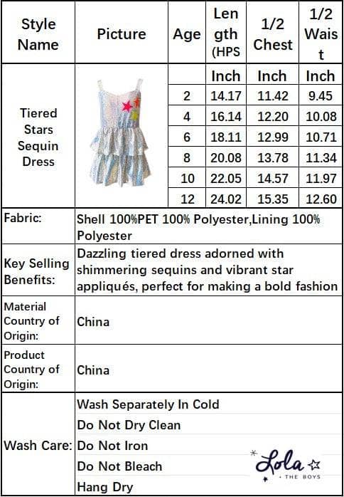 Tiered Stars Sequin Dress Tiered Stars Sequin Dress