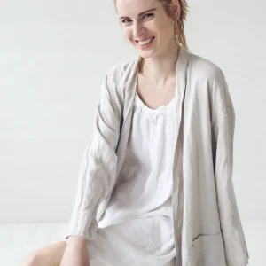Linen Nightgown: Romantic White Linen Sleepwear