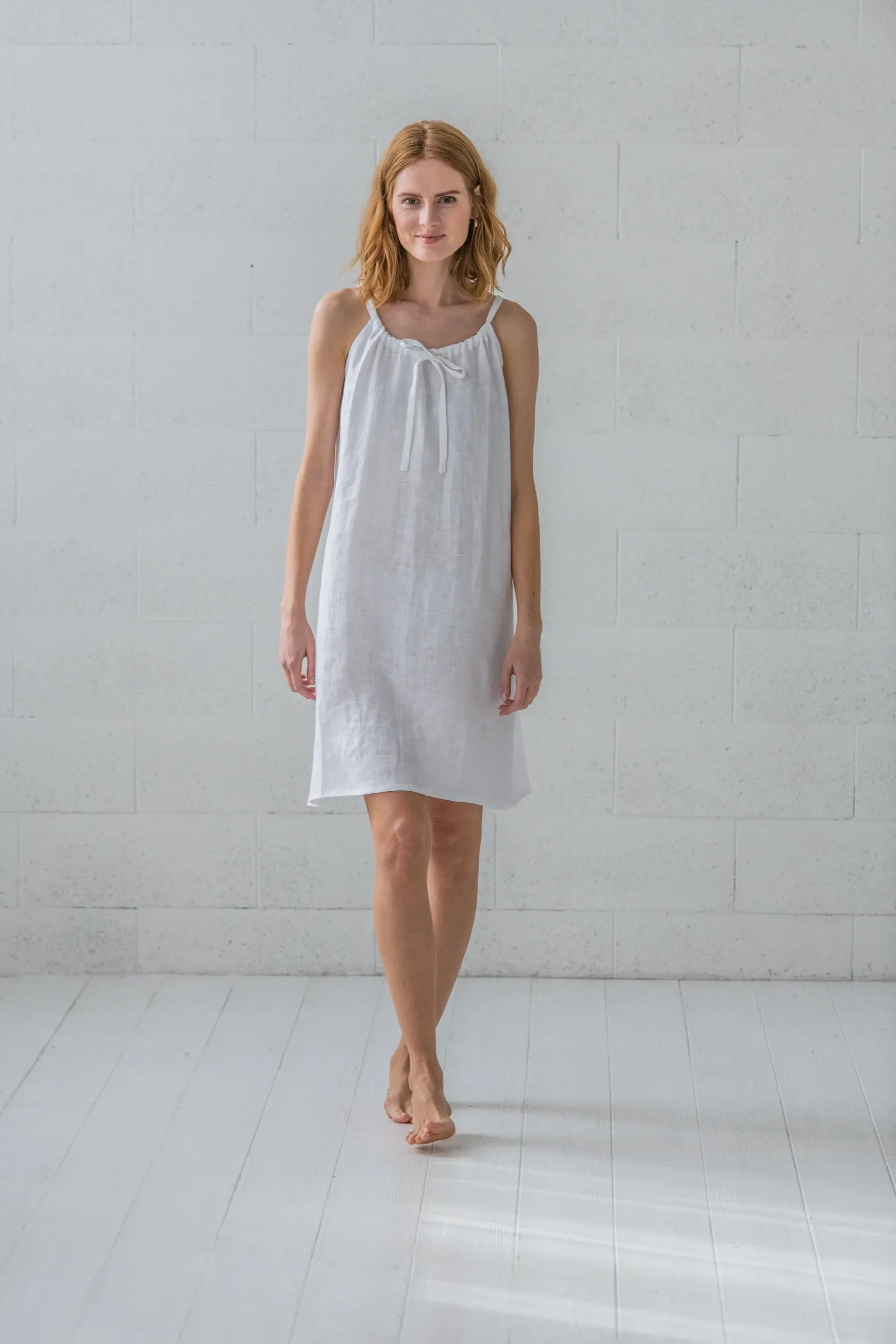 Linen Nightgown: Romantic White Linen Sleepwear Linen Nightgown: Romantic White Linen Sleepwear