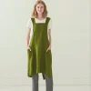 Emerald Green Linen Dress: A-line Midi With Pockets Emerald Green Linen Dress: A-line Midi With Pockets