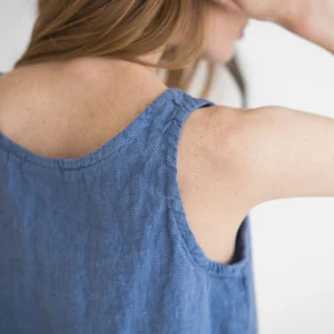 Classic Linen Tank Top: Sleeveless Summer Blouse Classic Linen Tank Top: Sleeveless Summer Blouse