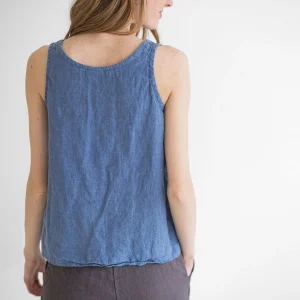 Classic Linen Tank Top: Sleeveless Summer Blouse