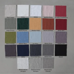 Tapered Linen Pants: Slim Fit, Elastic Waistband