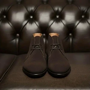 Brown Suede Leather Chukka Boots Goodyear Welted Boots Italian Leather Handmade Boots Unisex Boots