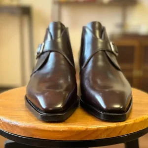 Brown  Leather Chukka Boots Goodyear Welted  Boots  Italian Leather Handmade Boots Unisex Boots