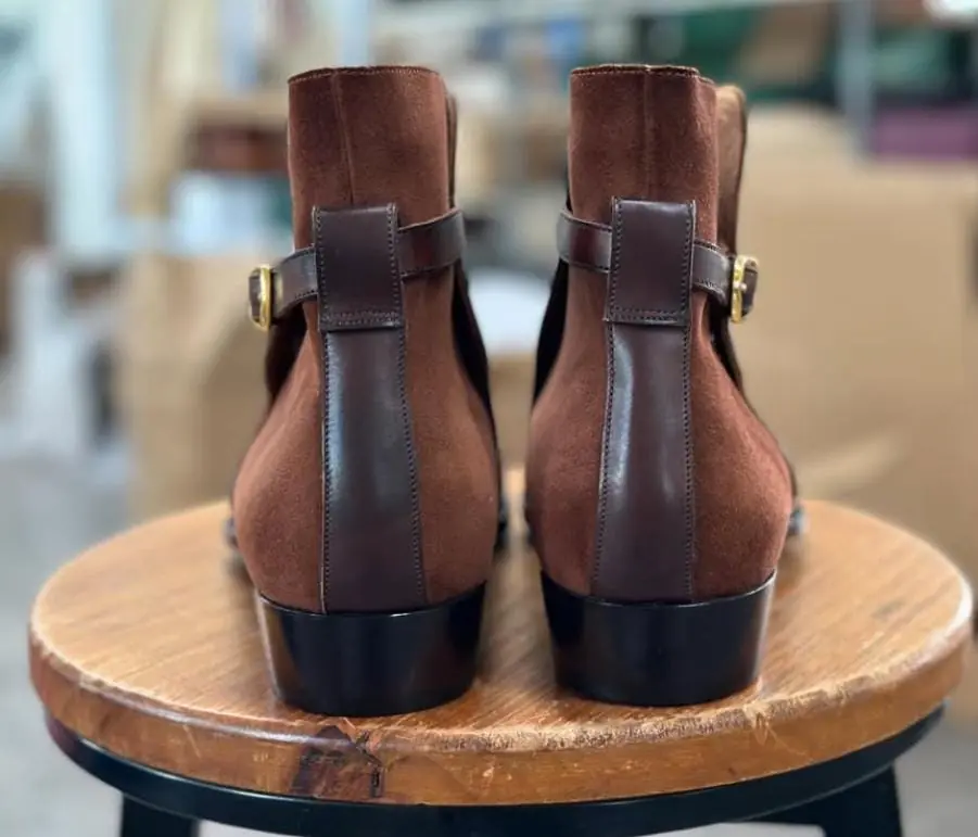 Brown Leather Jodhpur Boots Goodyear Welted Boots Italian Leather Handmade Boots Unisex Boots Brown Leather Jodhpur Boots Goodyear Welted Boots Italian Leather Handmade Boots Unisex Boots