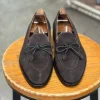 Handmade Brown Leather Tassel Loafers: Goodyear Welted Italian Shoes Handmade Brown Leather Tassel Loafers: Goodyear Welted Italian Shoes