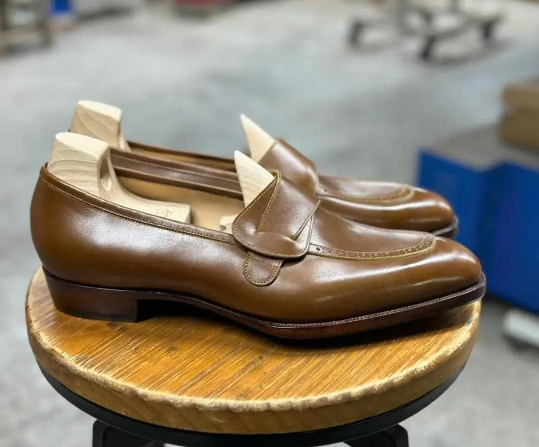 Light Brown Butterfly Loafers Good Year Welted Hand Made Loafers Classic Italian Men’s Shoes Light Brown Butterfly Loafers Good Year Welted Hand Made Loafers Classic Italian Men’s Shoes