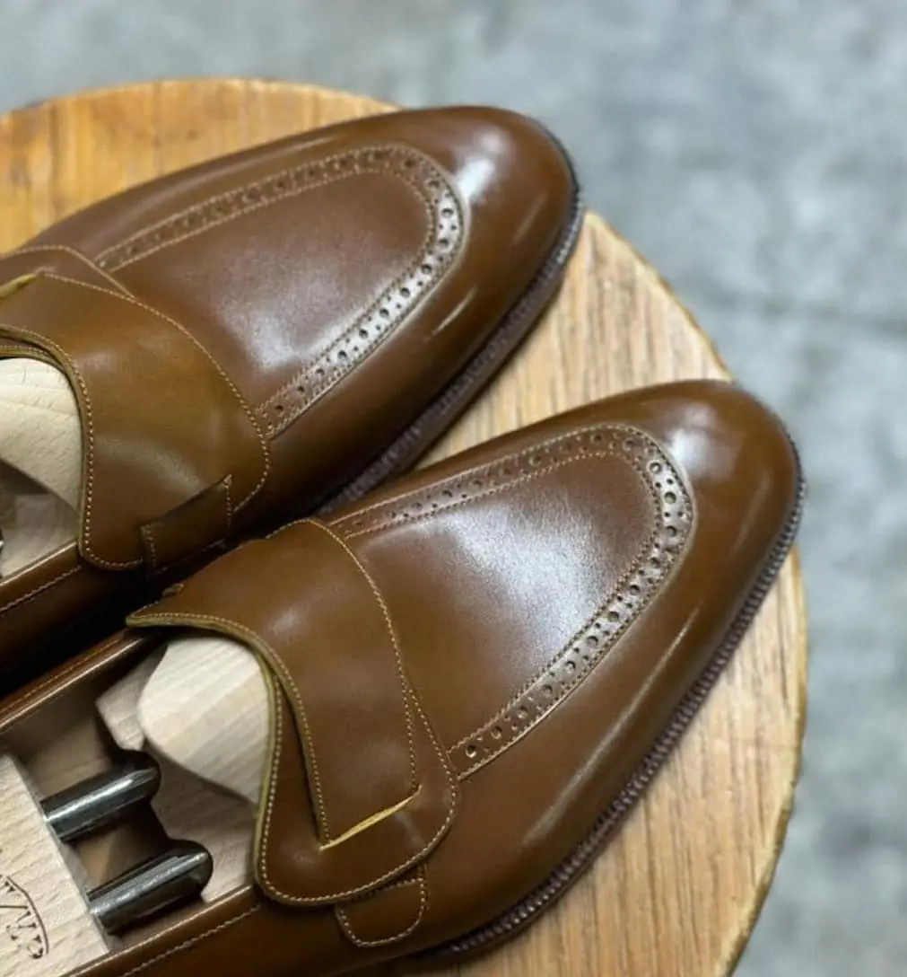 Light Brown Butterfly Loafers Good Year Welted Hand Made Loafers Classic Italian Men’s Shoes Light Brown Butterfly Loafers Good Year Welted Hand Made Loafers Classic Italian Men’s Shoes