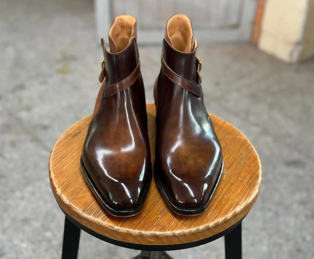 Brown Leather Jodhpur Boots Goodyear Welted Boots Italian Leather Handmade Boots Unisex Boots Brown Leather Jodhpur Boots Goodyear Welted Boots Italian Leather Handmade Boots Unisex Boots