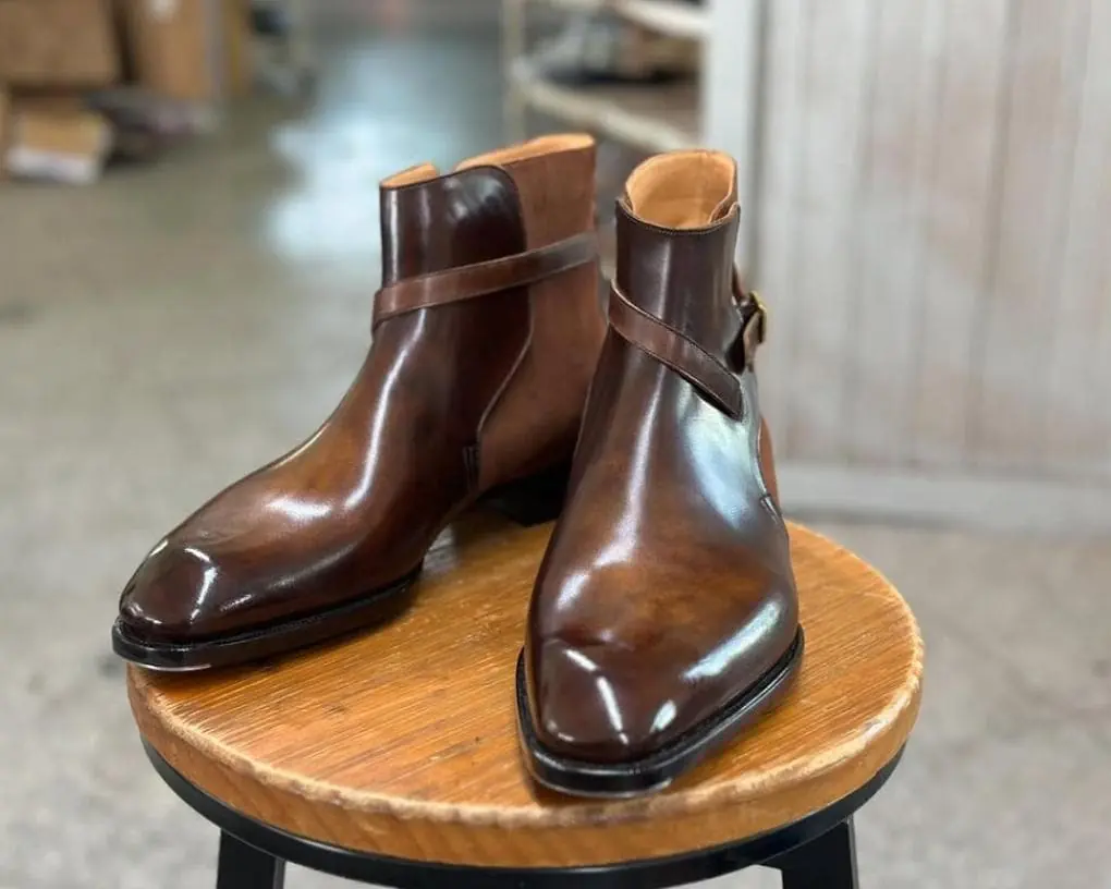 Brown Leather Jodhpur Boots Goodyear Welted Boots Italian Leather Handmade Boots Unisex Boots Brown Leather Jodhpur Boots Goodyear Welted Boots Italian Leather Handmade Boots Unisex Boots
